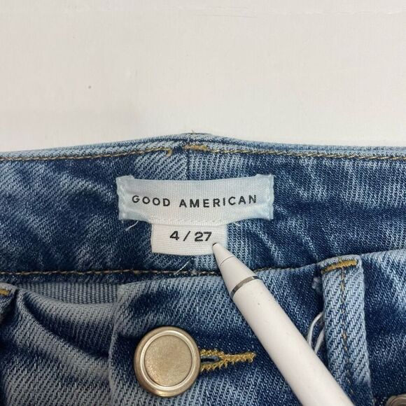 Good American Straight Leg Jeans Size 4/27 - Picture 4 of 11